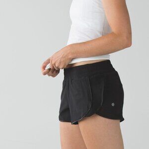 Lululemon Super Squad Shorts in Black with Mesh & Satin Trim